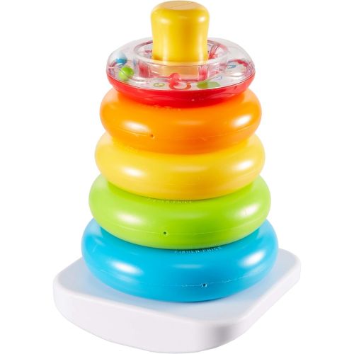  [무료배송]Fisher-Price Rock-a-Stack, Bat-at Ring-Stacking Toy for Infants Ages 6 Months and Older