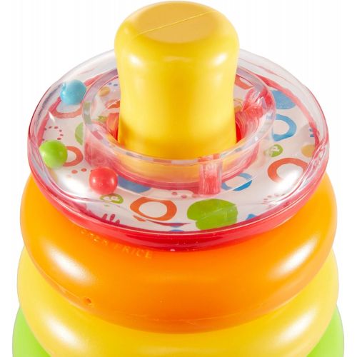  [무료배송]Fisher-Price Rock-a-Stack, Bat-at Ring-Stacking Toy for Infants Ages 6 Months and Older