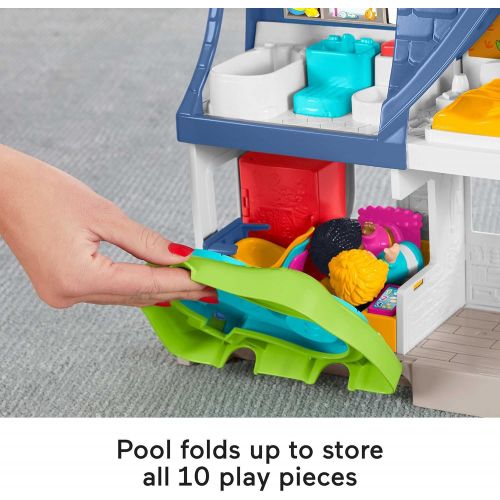  Fisher-Price Little People Friends Together Play House, Electronic Playset with Smart Stages Learning Content for Toddlers and Preschool Kids