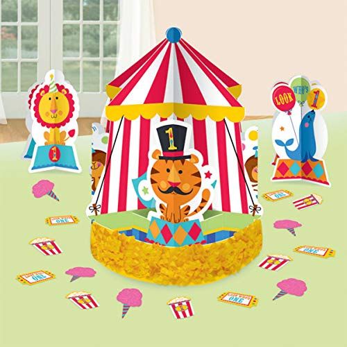  Fisher-Price 1st Birthday Circus Centerpiece Kit 23 Pc.
