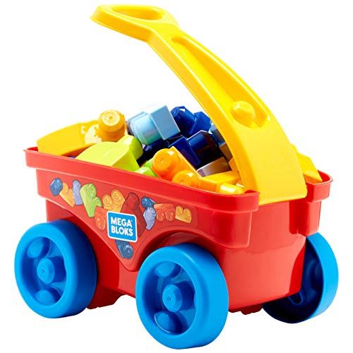  Mega Bloks Pull n Play Wagon, 45 Pieces, Fisher Price