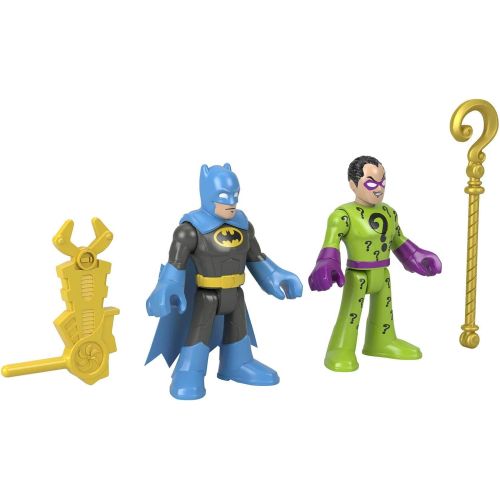  Fisher-Price Imaginext DC Super Friends Batman & The Riddler Figure Set for Preschool Kids Ages 3 to 8 Years