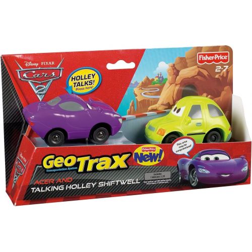  Fisher-Price GeoTrax Disney/Pixar Cars 2 Acer and Talking Holley Shiftwell