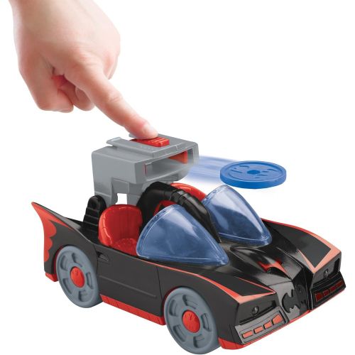  Fisher-Price Imaginext DC Super Friends DC Comics Superhero Showdown Batmobile with Lights & Red Robin