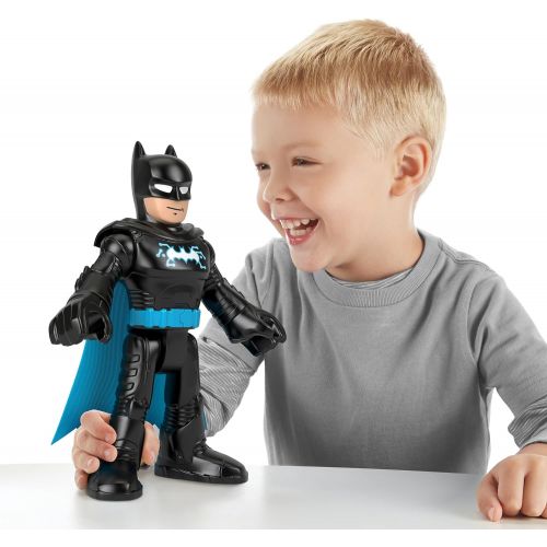  Fisher-Price Imaginext DC Super Friends Batman XL ? Bat Tech Blue, 10-inch poseable figure for preschool kids ages 3 to 8 years