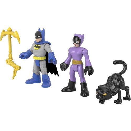  Fisher-Price Imaginext DC Super Friends Batman & Catwoman Figure Set for Preschool Kids Ages 3 to 8 Years