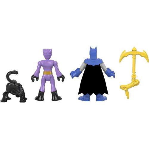  Fisher-Price Imaginext DC Super Friends Batman & Catwoman Figure Set for Preschool Kids Ages 3 to 8 Years