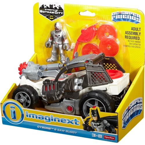  Fisher-Price Imaginext Streets of Gotham City Cyborg & Saw Buggy Action Figure