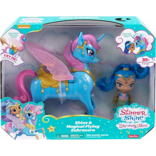  Fisher-Price Nickelodeon Shimmer & Shine, Magical Flying Zahracorn, Shine