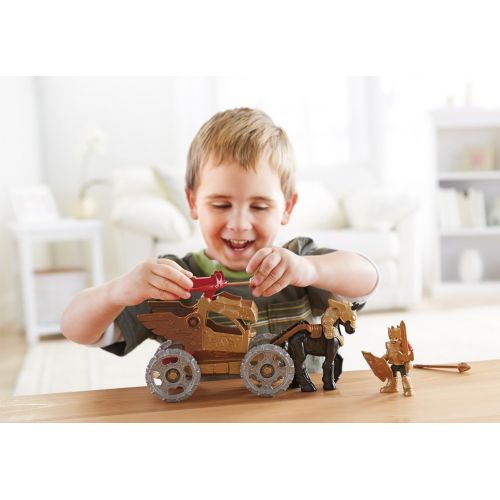  Fisher-Price Imaginext Eagle Talon Castle Royal Battle Wagon