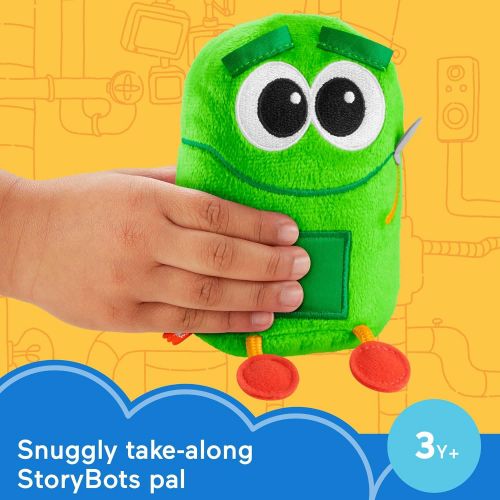  Fisher-Price StoryBots Animals with Beep Plush, take-along musical preschool toy for kids ages 3 years and up