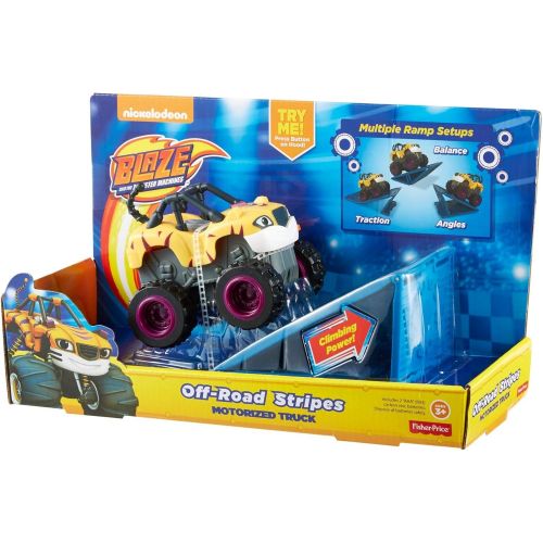  Fisher-Price Nickelodeon Blaze & The Monster Machines, Motorized Off-Road Stripes
