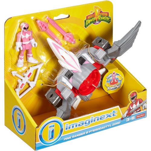  Fisher-Price Imaginext Power Rangers Pink Ranger & Pterodactyl Zord