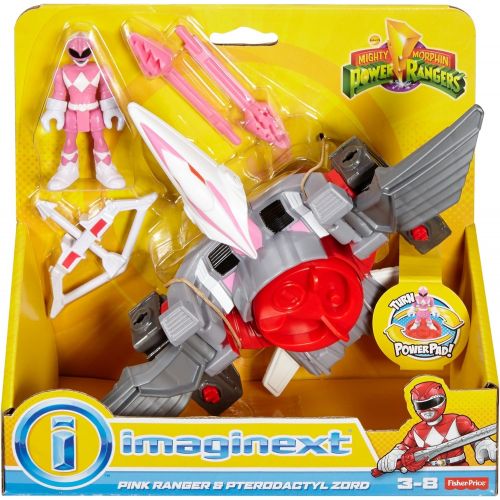  Fisher-Price Imaginext Power Rangers Pink Ranger & Pterodactyl Zord