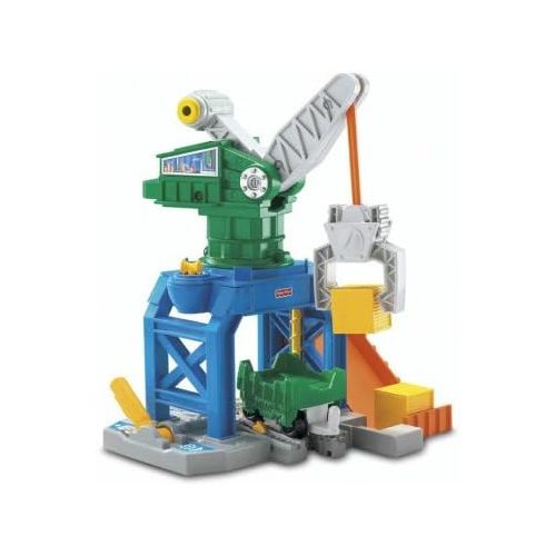  Fisher-Price GeoTrax Rail & Road System - Crankin Round Crane