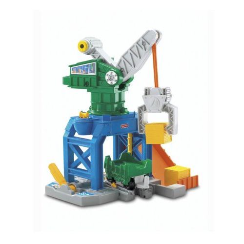  Fisher-Price GeoTrax Rail & Road System - Crankin Round Crane