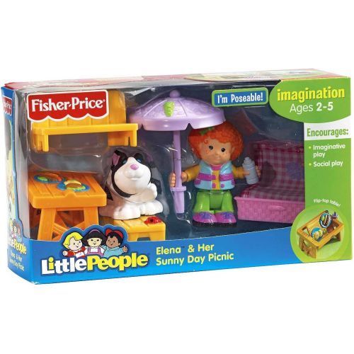  Fisher Price Little People Elena and Her Sunny Day Picnic