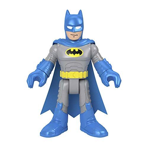  Fisher-Price Imaginext DC Super Friends Batman XL Blue, Extra-Large Figure with Fabric Cape for Preschool Kids Ages 3-8 Years