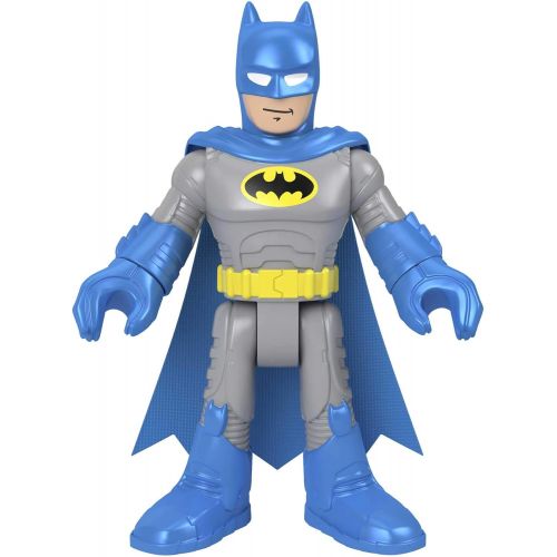 Fisher-Price Imaginext DC Super Friends Batman XL Blue, Extra-Large Figure with Fabric Cape for Preschool Kids Ages 3-8 Years