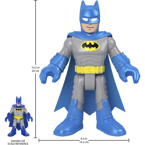  Fisher-Price Imaginext DC Super Friends Batman XL Blue, Extra-Large Figure with Fabric Cape for Preschool Kids Ages 3-8 Years