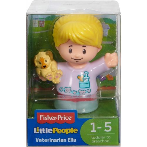  Fisher-Price Little People Veterinarian Ella Figure