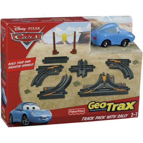  Fisher-Price Geotrax Cars Elevation Track Pack with Sally