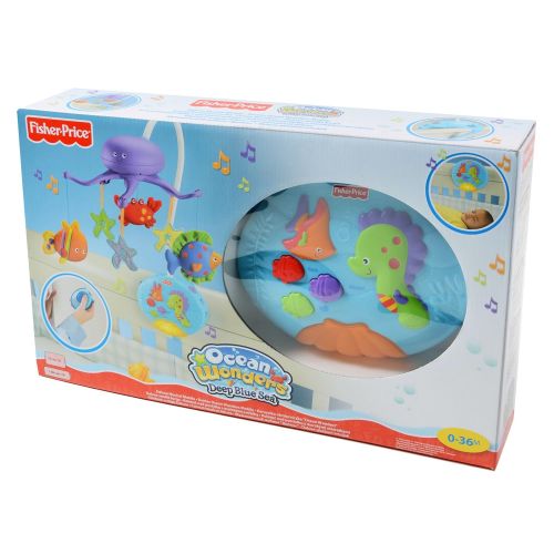  Fisher-Price Ocean Wonders Deep Blue Sea Mobile Fisher-Price Crib Mobiles Remote Control