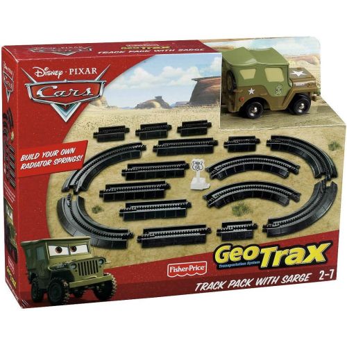  Fisher-Price Geotrax Cars Ground Track Pack with Sarge