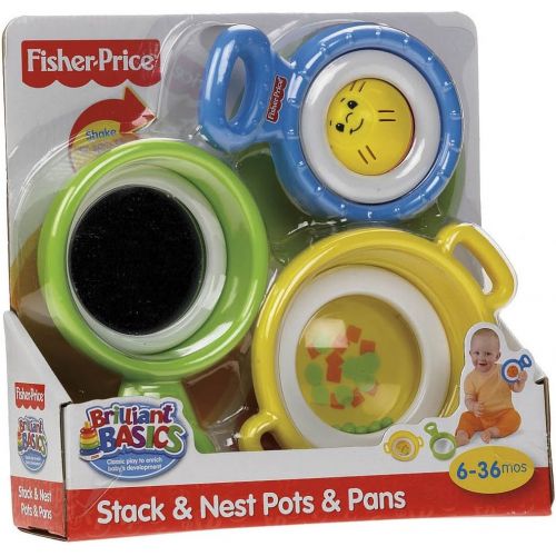  Fisher-Price Brilliant Basics Stack & Nest Pots & Pans