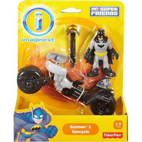  Fisher-Price Imaginext DC Super Friends, Batman & Batcycle