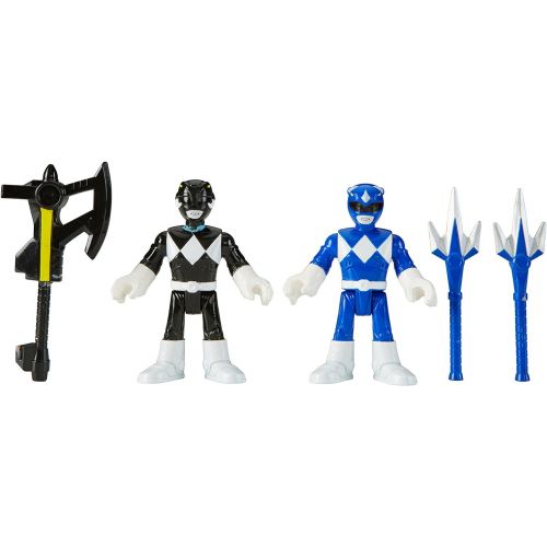  Fisher-Price Imaginext Power Rangers Blue Ranger & Black Ranger