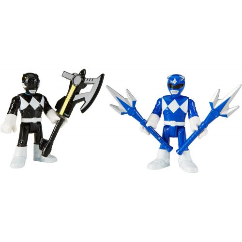  Fisher-Price Imaginext Power Rangers Blue Ranger & Black Ranger