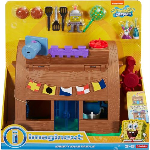  Fisher-Price Imaginext DHV83 Spongebob Squarepants, Krusty Krab Kastle