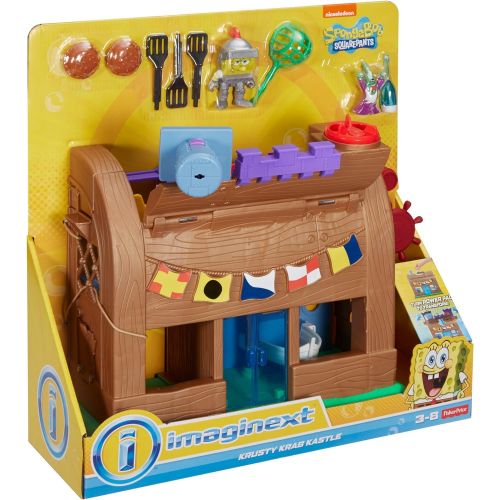  Fisher-Price Imaginext DHV83 Spongebob Squarepants, Krusty Krab Kastle