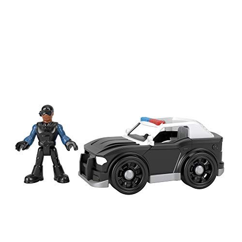  Fisher-Price Imaginext Super Cruiser, Push-Along Toy Police car and Character Figure Set for Preschool Kids Ages 3-8 Years