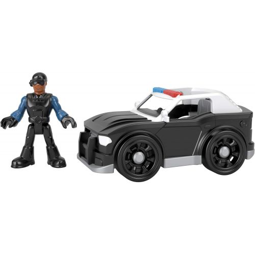  Fisher-Price Imaginext Super Cruiser, Push-Along Toy Police car and Character Figure Set for Preschool Kids Ages 3-8 Years