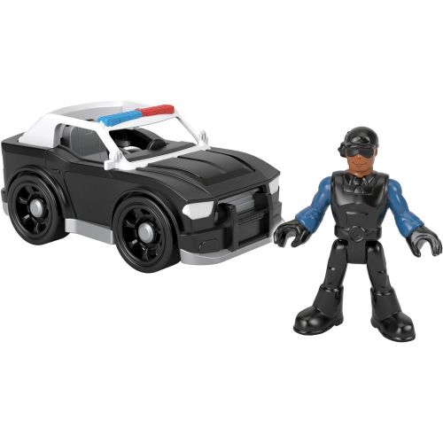  Fisher-Price Imaginext Super Cruiser, Push-Along Toy Police car and Character Figure Set for Preschool Kids Ages 3-8 Years