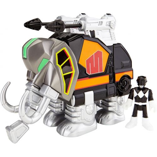  Fisher-Price Imaginext Power Rangers Black Ranger and Mastodon