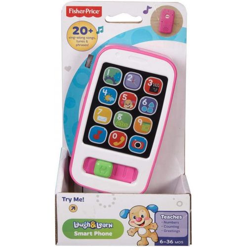  Fisher-Price Laugh & Learn Smart Phone, Light-Up Musical Toy for Infants and Toddlers [Styles May Vary]