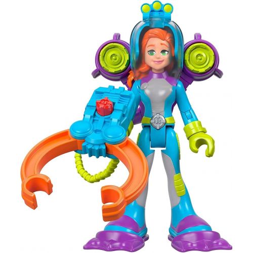  Fisher-Price Rescue Heroes Sandy OShin, 6-Inch Figure with Accessories, Multicolor