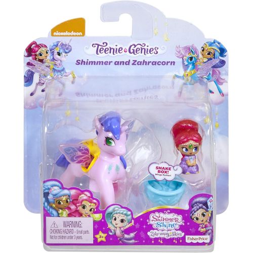  Fisher-Price Nickelodeon Shimmer & Shine Zahramay Skies, Teenie Genies Shimmer & Zahracorn [Color/styles may vary]