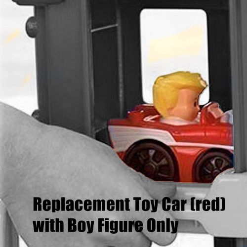  Fisher-Price Replacement Red Car & Boy Little People Wheelies Garage (BFT92)