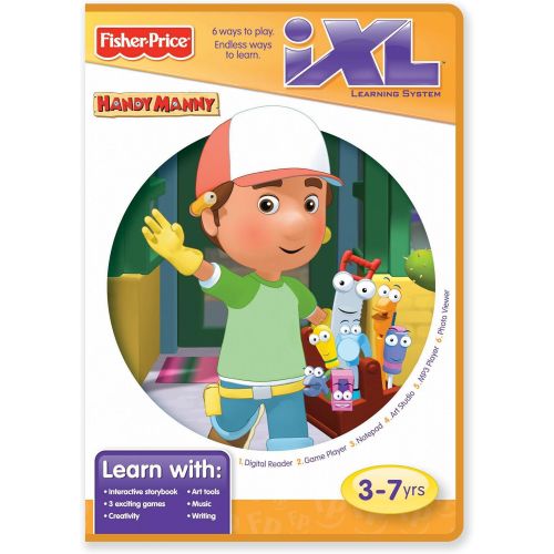  Fisher-Price iXL Learning System Software Disney Handy Manny