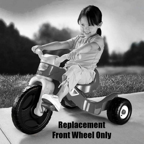  Replacement Wheel for Lights & Sounds Trike - Many Models ~ Fisher-Price Tricycle Replacement Front Wheel ~ Black