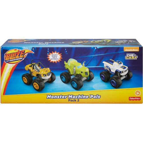  Fisher-Price Nickelodeon Blaze & the Monster Machines, 3 Pack Die-Cast Pack #2