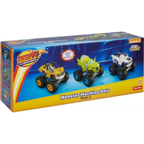  Fisher-Price Nickelodeon Blaze & the Monster Machines, 3 Pack Die-Cast Pack #2