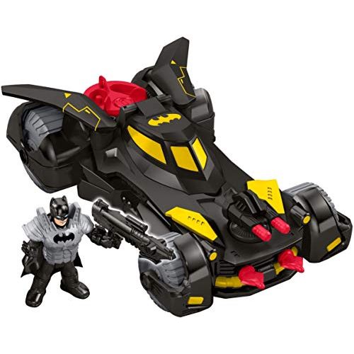  Fisher-Price Imaginext FGC31 Dc Super Friends Legends of Batman Deluxe Batmobile, Black/Yellow