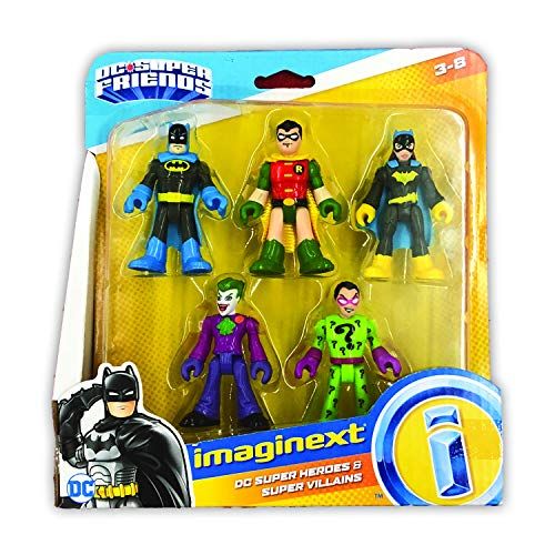  Fisher-Price Imaginext DC Heroes and Super Villains Action Figure 5-Pack