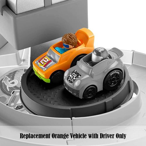  Fisher-Price Replacement Car for Little People Launch n Loop Raceway - GMJ12 ~ Replacement Orange Vehicle with Driver