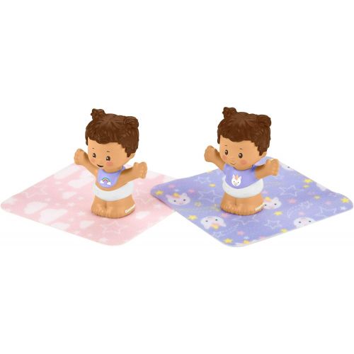  Fisher-Price Little People Snuggle Twins, Figure Set for Toddlers